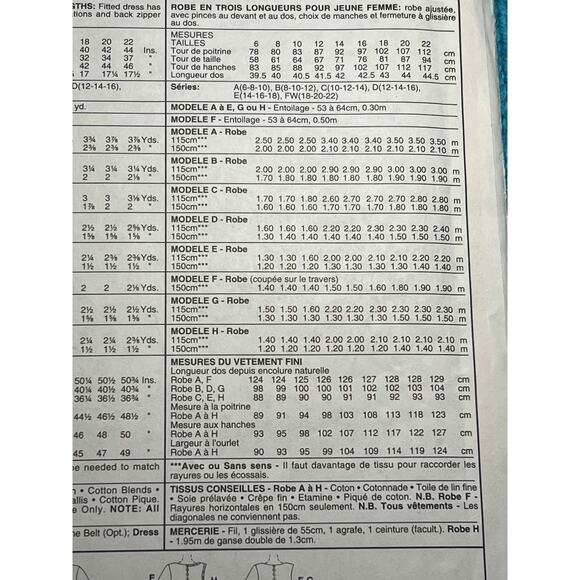 McCalls 8017 Sewing pattern Bodycon dress midi maxi size 6 8 10 - Picture 6 of 7